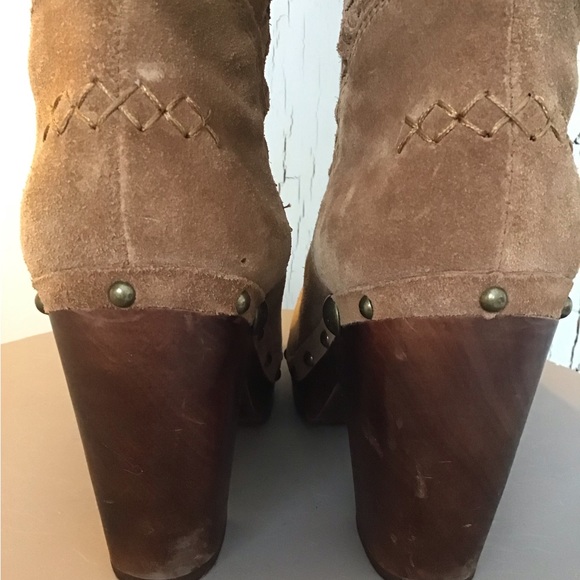 UGG Australia Tall Suede Basketweave Boots - Picture 6 of 9